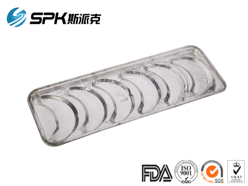 Six compartment aluminium foil tray SC5014