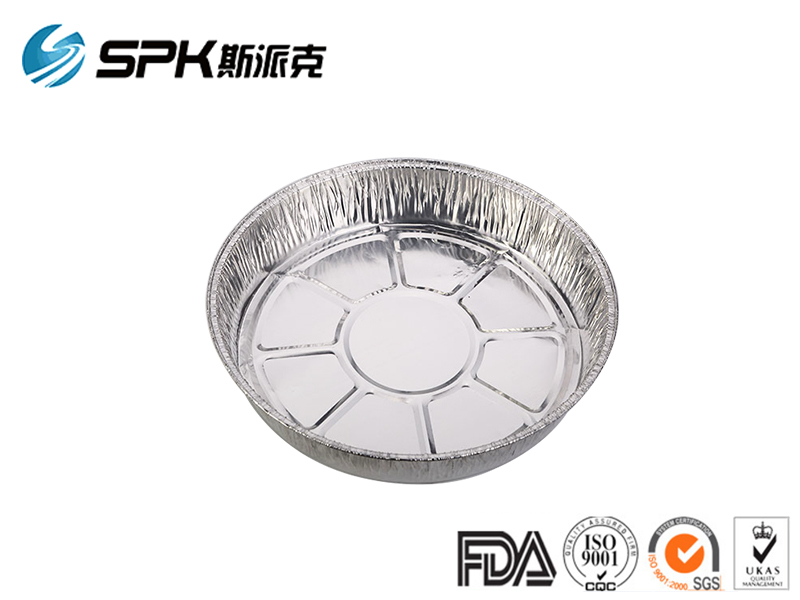 Disposable round aluminum foil pan SC12811