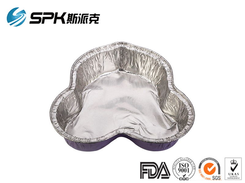 Colored disposable aluminium foil food containers SC12147